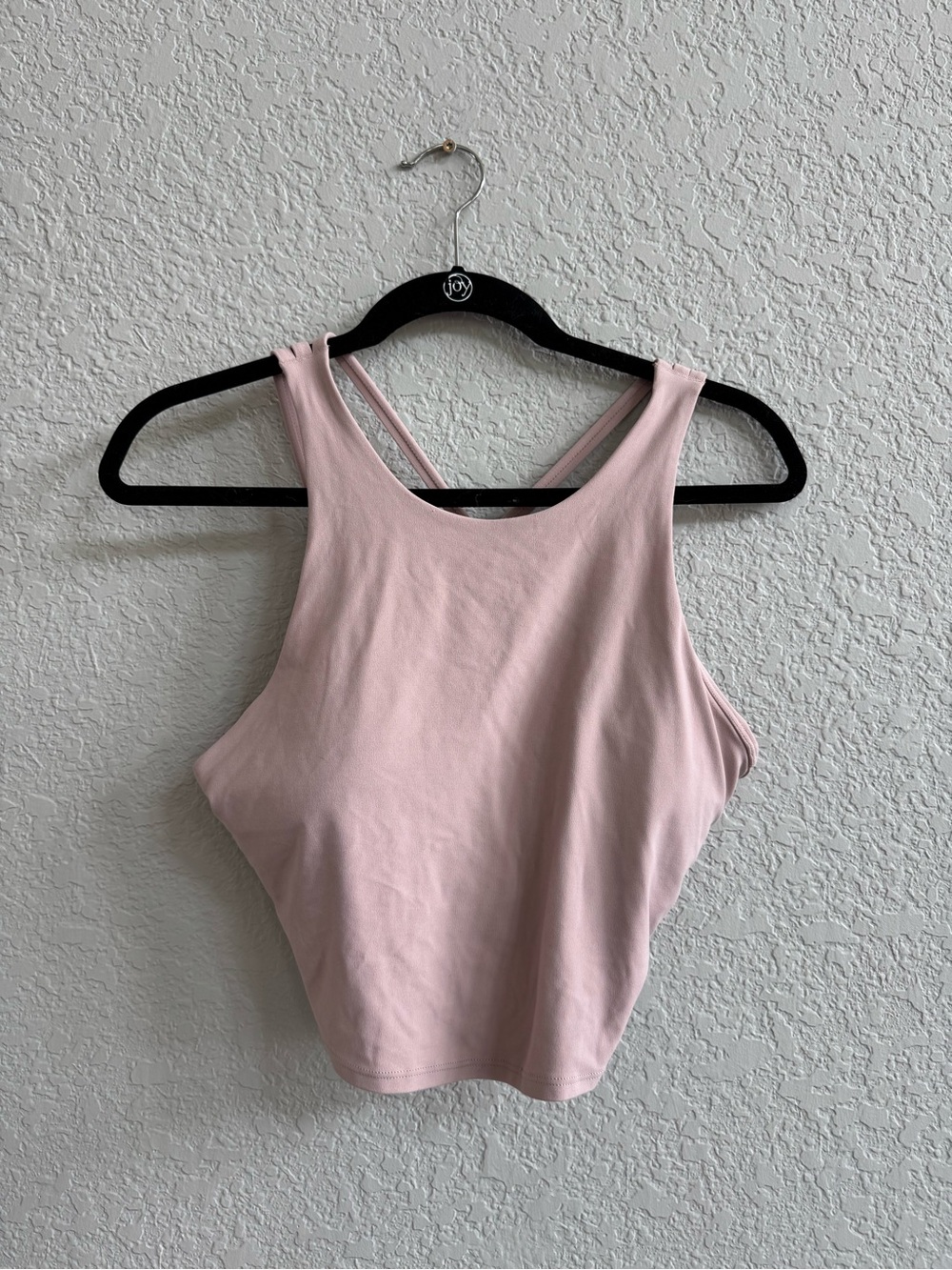 Athleta Blush Pink High-Neck Crop Tank